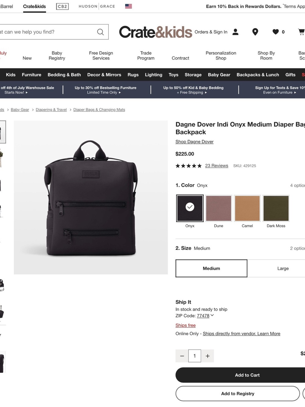 Dagne Dover Indi Neoprene Stretch Large Black Diaper Travel Work Backpack Bag - Picture 4 of 13